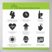 Botox Nazorg Instructie Poster (Voorkant)