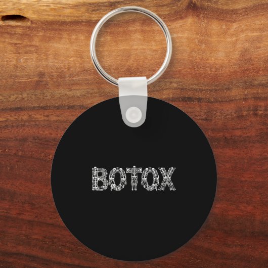 Botox Nurse Injector Dancing Skeleton Esthetician Sleutelhanger (Voorkant)