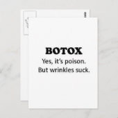 Botox Poison Briefkaart (Voorkant / Achterkant)