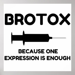Botox Uitdrukking Poster