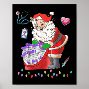 Botox-verpleegster Kerst Aesthetisch Verpleegster Poster