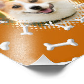 Botpatroon Hond Lijst Art Foto Afdruk (Hoek)