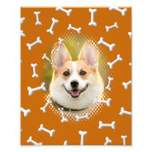 Botpatroon Hond Lijst Art Foto Afdruk (Voorkant)