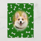 Botpatroon Hond Lijst Print Briefkaart (Voorkant)