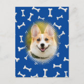 Botpatroon Hond Lijst Print Briefkaart (Voorkant)