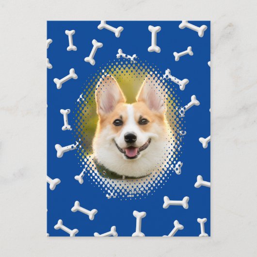 Botpatroon Hond Lijst Print Briefkaart (Voorkant)