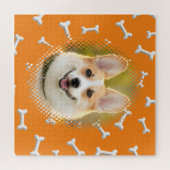 Botpatroon Hond Lijst Print Legpuzzel (Horizontaal)