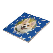 Botpatroon Hond Lijst Print Tegeltje (Zijkant)