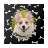 Botpatroon Hond Lijst Print Tegeltje (Voorkant)