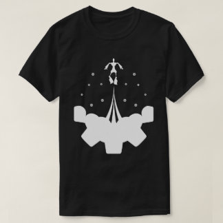 Bots boven de wolken t-shirt