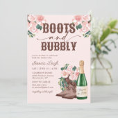 Bots en blokjes Vrijgezellenfeest Invi Kaart (Staand voorkant)