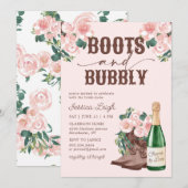 Bots en blokjes Vrijgezellenfeest Invi Kaart (Voorkant / Achterkant)