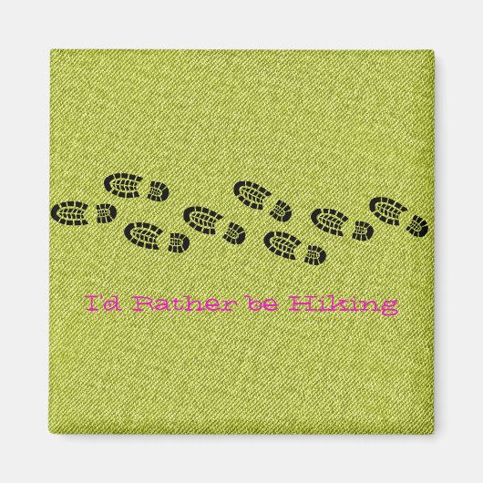 Bots Green Denim, ik zou liever aan het hikken zij Magneet (Voorkant)