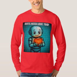 Bots Hebben Ook Liefde Nodig - Heren Helderrode La T-shirt