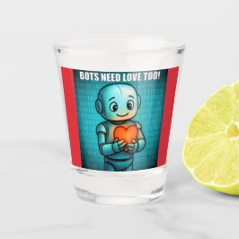 Bots hebben ook liefde nodig - shot glas