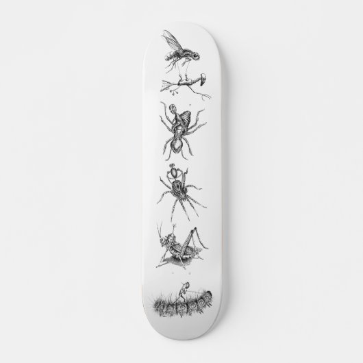 Bots op insecten collage skateboard (Voorkant)