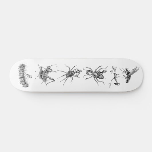 Bots Riding Bugs Collage Skateboard (Horizontaal)