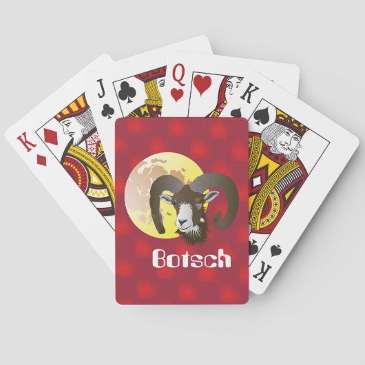 Botsch 21 mars fin 20 avrigl Gieu da chartas Speelkaarten (Achterkant)
