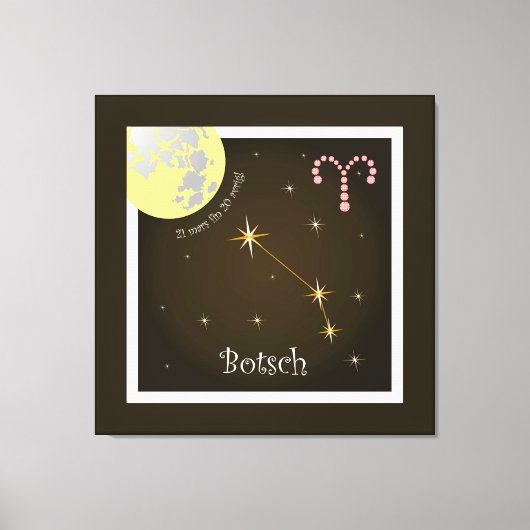 Botsch 21 mars fin 20 avrigl Leinwand Canvas Afdruk (Voorkant)