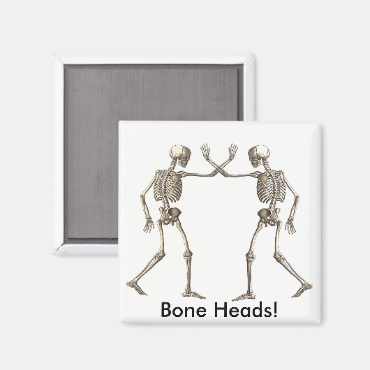 Botschotten Skeletten Koelmachine Magnet (Voorkant / Achterkant)