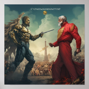 Botsing der ideologieën: Kapitalisme vs. communism Poster