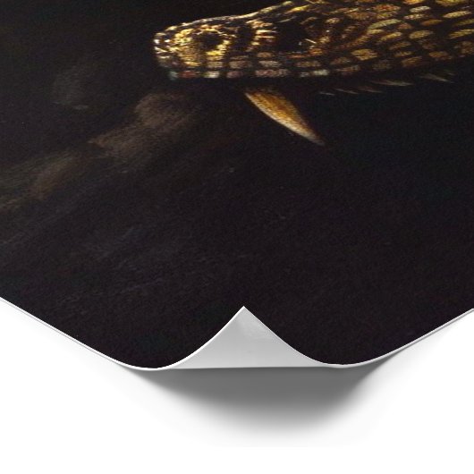 Botsing van Vuur en Veer | Epische Engel vs Draak Poster (Hoek)