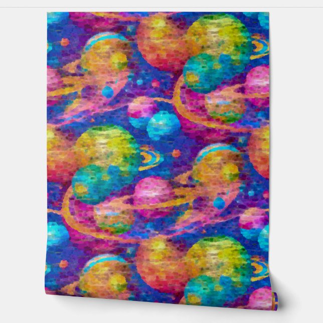 Botsingen in de tijd behang (Afrollen)