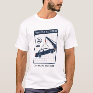 Botsingseenheid Modern Schild Embleem T-shirt