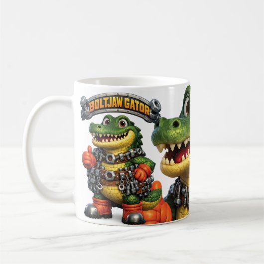 Botskaak Alligator Koffiemok (Links)