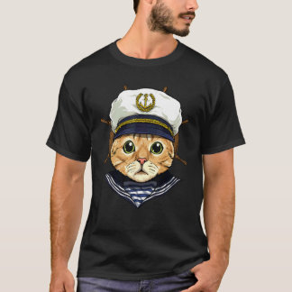 Botsman Kat Zeilboot Liefhebber Eigenaren Zeiler  T-shirt