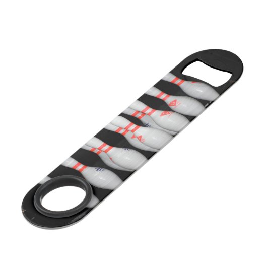 Botsopening voor Bowling Speed Flessenopener (Voorkant Gekanteld)