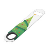 Botsopening voor kerstboomsnelheid speed flessenopener (Achterkant Gekanteld)