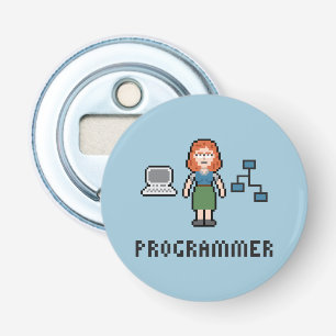 Botsopening voor Pixel Vrouw Programmer Button Flesopener