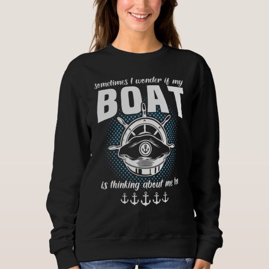 Botsport Boot Kapiteinshoed Zeilboot Motor Trui (Voorkant)