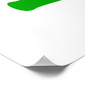 Botssen die het recyclen pictogram vormen poster (Hoek)