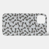 Botstructuurpatroon grijswaarden Case-Mate iPhone case (Achterkant (horizontaal))