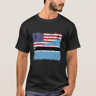 Botswaanse Amerikaanse Vlag Botswana Trots Patriot T-shirt