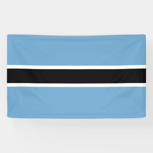 Botswaanse vlag (Botswana) Spandoek (Horizontaal)
