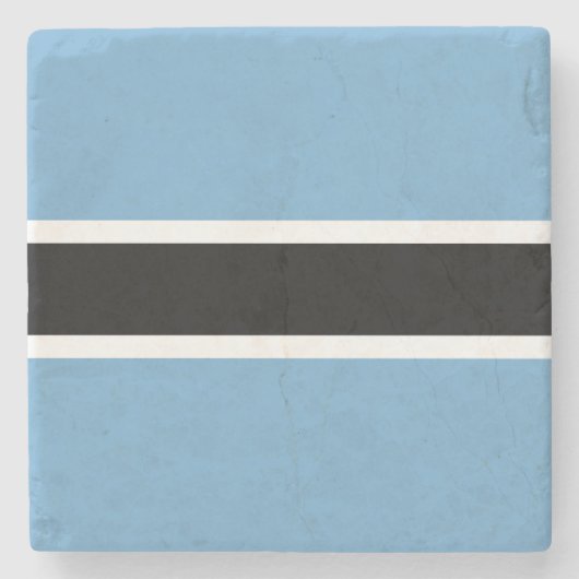 Botswaanse vlag (Botswana) Stenen Onderzetter (Voorkant)