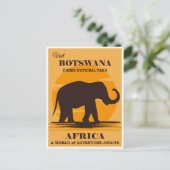  Botswana Africa National Park Elephant Briefkaart (Staand voorkant)