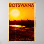  Botswana Africa Travel Poster (Voorkant)