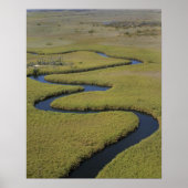 Botswana, Afrika. Arial uitzicht Okavango Poster (Voorkant)