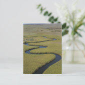 Botswana, Afrika. Luchtbeeld Okavango rivier. Briefkaart (Staand voorkant)