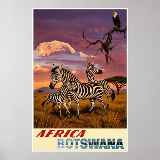 Botswana, Afrika Poster (Voorkant)