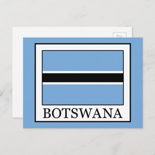 Botswana Briefkaart (Voorkant / Achterkant)