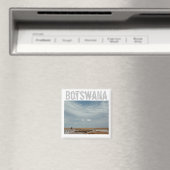 Botswana Car Travel Salt Pan Magnet (Insitu (Vaatwasser))