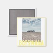 Botswana Cars Travel Desert Magnet (Voorkant / Achterkant)