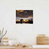 Botswana, Chobe National Park, Olifant Poster (Keuken)