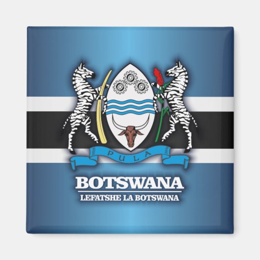 Botswana COA 2 Magneet (Voorkant)