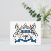 Botswana Coat of Arms Briefkaart (Staand voorkant)
